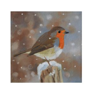 Robin Christmas card