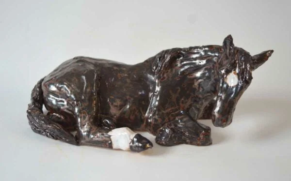 ceramic horse sculpture