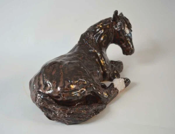 ceramic horse sculpture