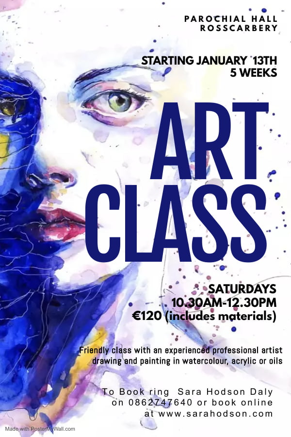 Art Classes Rosscarbery January | Sara Hodson Fine Art